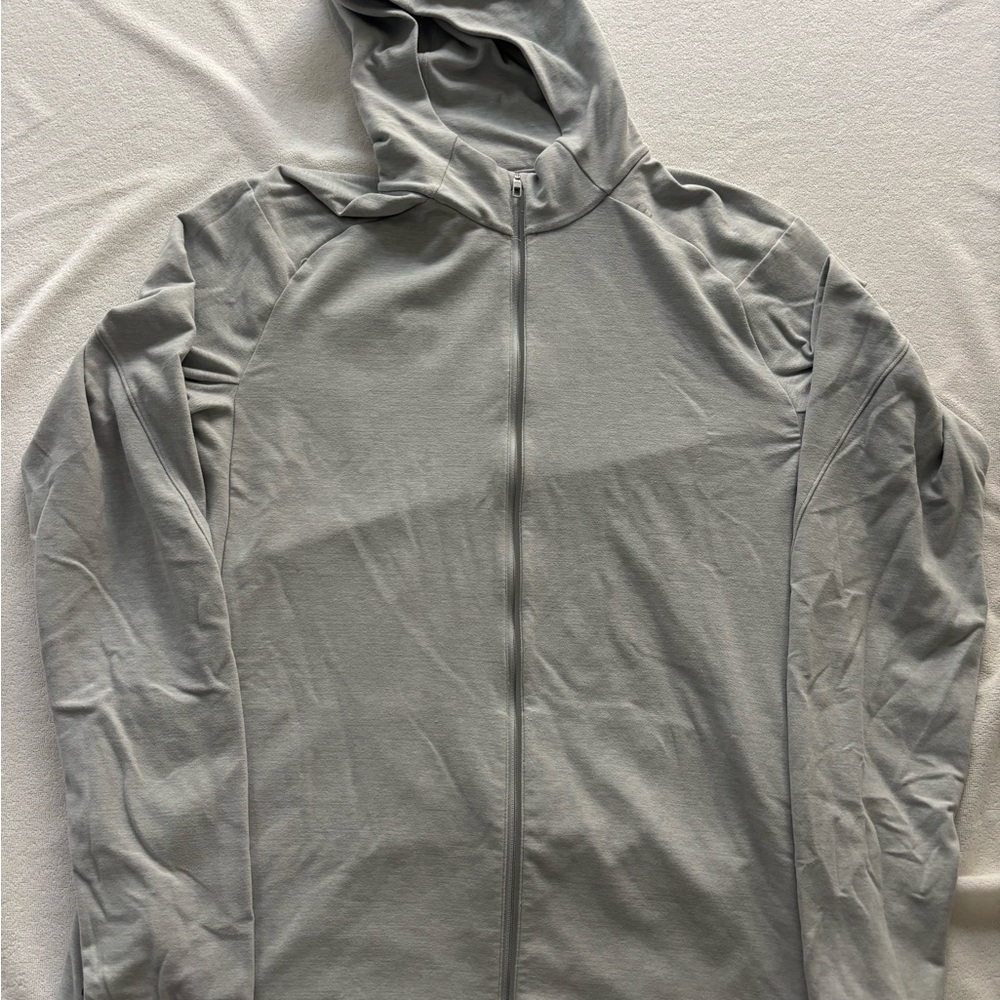 Lululemon Full Zip Sweater Light Gray